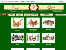 Tablet Screenshot of casaginer.com